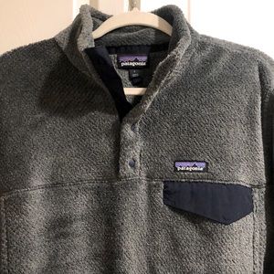 Patagonia Fuzzy Quarter Snap Pullover with Pockets
